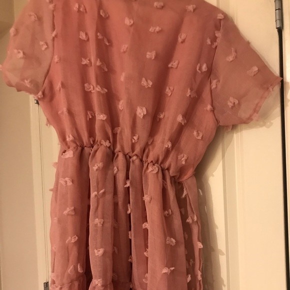 ‼️SALE‼️ Chiffon Old Rose maxi  Dress - Picture 3 of 4